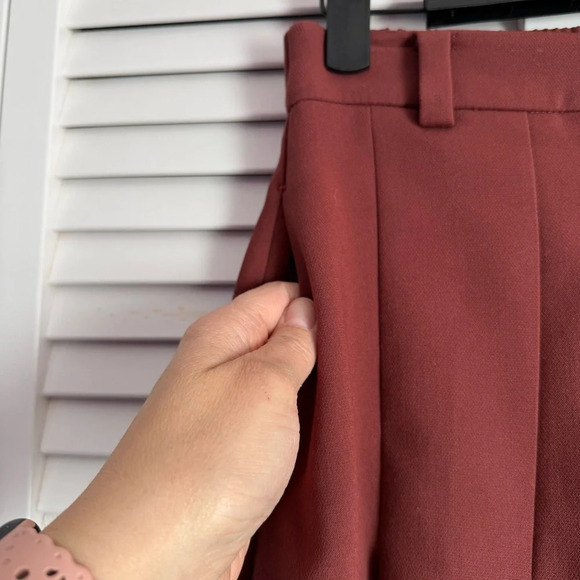 Anthropologie Maeve Pleated Bubble Skirt Size XXS in Brown/Chocolate NEW - Picture 6 of 11